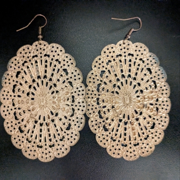 Lacy Dragonfly Earrings - Picture 2 of 2